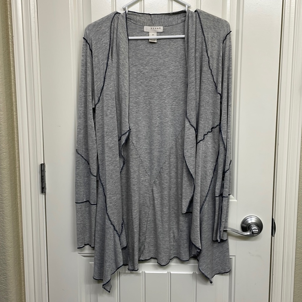 Kenar Medium Cardigan‎ colors are Gray and blue